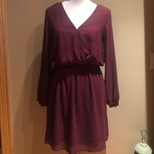 Express Cranberry red dress